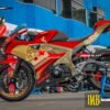 Decal stiker GSX-R150 RED GOLD REDBULL